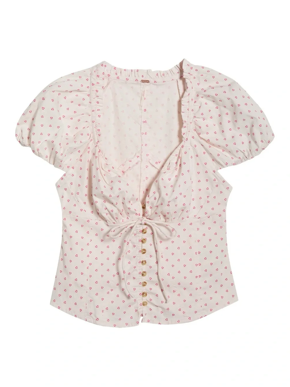 Free People Summer Short Sleeve Blouse